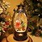 Black Santa Christmas Snow Globes Lantern with 8 Musics Lighted & Timer Glitters USB/Battery Operated African American Christmas Decorations Snowglobe Home Decor for Kid Adult